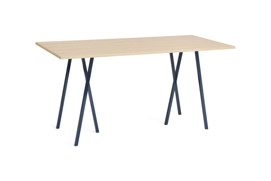 AE020-A344-AO35_Loop Stand High Table L200xW92,5xH97_wb lacquered oak tabletop_deep blue powder coated steel frame.jpg