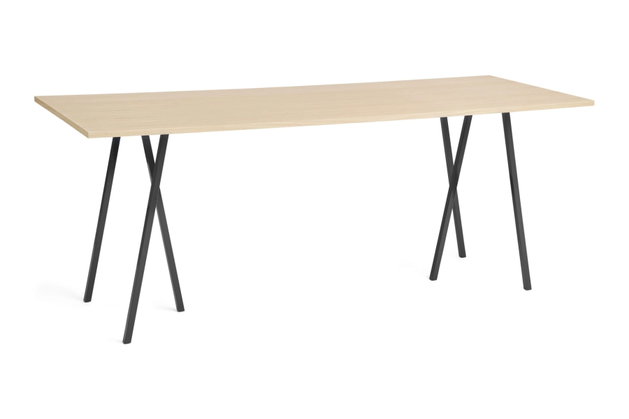 AE020-A345-AO35_Loop Stand High Table L250x92,5xH97_wb lacquered oak tabletop_deep blue powder coated steel frame.jpg