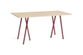 AE019-A344-AO35_Loop Stand High Table L200xW92,5xH97_wb lacquered oak tabletop_maroon red powder coated steel frame.jpg