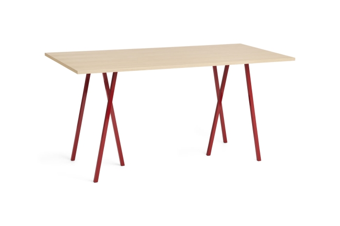 AE019-A344-AO35_Loop Stand High Table L200xW92,5xH97_wb lacquered oak tabletop_maroon red powder coated steel frame.jpg