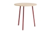 AE017-A341-AO35_Loop Stand Round Table Ø90xH97_wb lacquered oak tabletop_maroon red powder coated steel.jpg