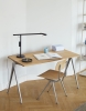 Pyramid Table 01 oak top beige frame_Result Chair oak beige frame_Fifty-Fifty Table black.jpg