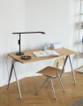 Pyramid Table 01 oak top beige frame_Result Chair oak beige frame_Fifty-Fifty Table black.jpg