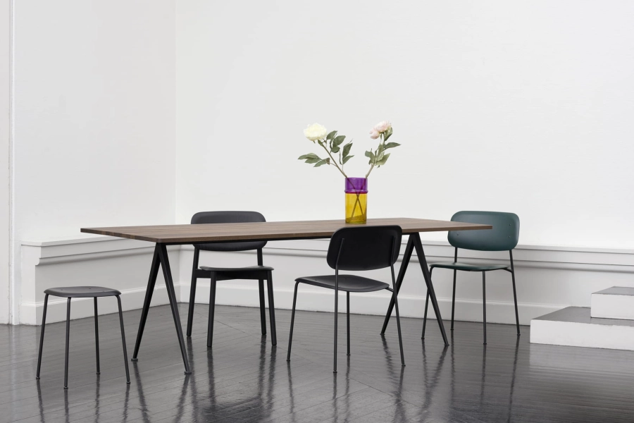 Pyramid Table 02 L250xW85xH74 smoked oak_Soft Edge 45 Chair_Soft Edge 75 Stool.jpg