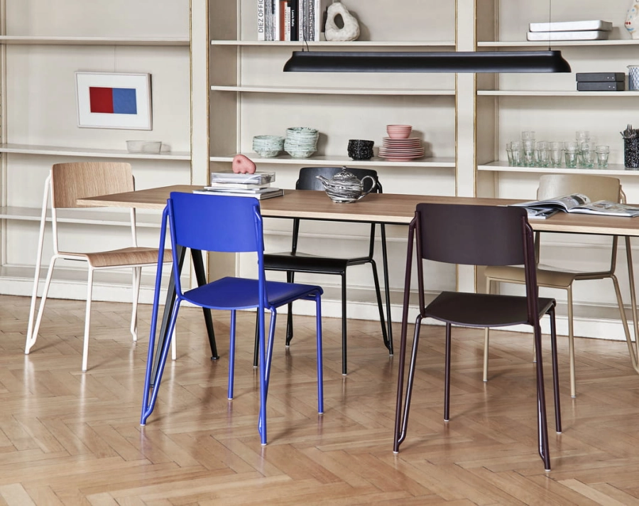 Petit Standard ultra marine blue stained oak veneer seat and back ultra marine blue powder coated steel_PC Linear black.jpg