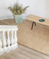 Pyramid Bench wb lacquer oak black frame_Ellipse S dark green_Moire Kelim yellow.jpg