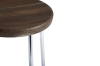 AA588-A218_Cornet Bar Stool H75 solid smoked oak seat_chromed steel base_Detail.jpg