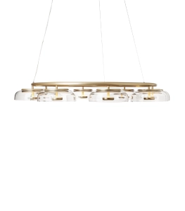 NUURA  lampa wisząca BLOSSI 8 nordic gold | clear