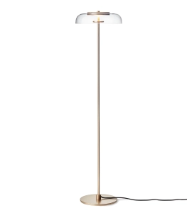 NUURA lampa podłogowa BLOSSI nordic gold | clear