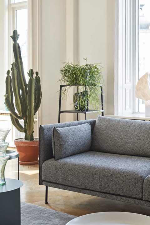 Eiffel Shelf Square 4 layer ink black_Silhouette Sofa black piping black leather Uph. Olavi by HAY 03.jpg