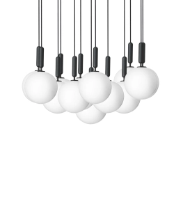 NUURA lampa wisząca MIIRA 13 LARGE rock gray | opal