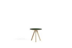 HAY stolik kawowy CPH20 Ø50 dąb naturalny / zielone linoleum