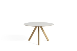 HAY stół CPH20 Ø120 dąb naturalny / off-white linoleum