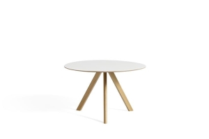 HAY stół CPH20 Ø120 dąb naturalny / biały laminat