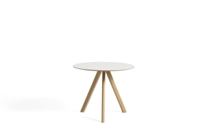 HAY stół CPH20 Ø90 dąb naturalny / biały laminat