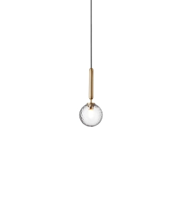 NUURA lampa wisząca MIIRA 1 brass | optic clear 