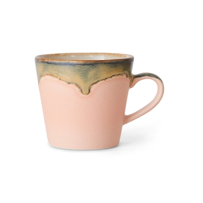 HK LIVING kubek do cappuccino 70's BLOSSOM 340 ml