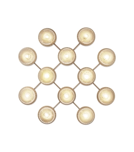 NUURA kinkiet LIILA 12 nordic gold | optic clear 