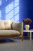 Arbour 2 Seater Re-wool 218 oiled waxed oak base_Rey Coffee Table slate blue wb lacquer beech_Sobremesa Stripe Vase L green and yellow_Dot Cushion.jpg