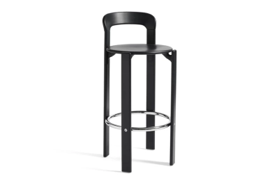 HAY krzesło barowe REY 75 cm deep black