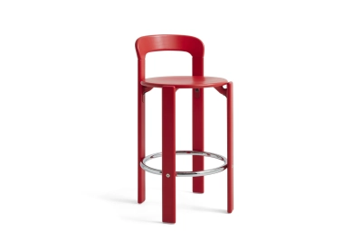 HAY krzesło barowe REY 65 cm scarlet red
