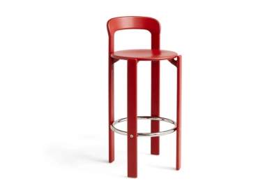 HAY krzesło barowe REY 75 cm scarlet red