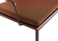 Balcony Lounge Bench Cushion red cayenne textile_Balcony Lounge Bench w. arm iron red powder coated steel_detail.jpg