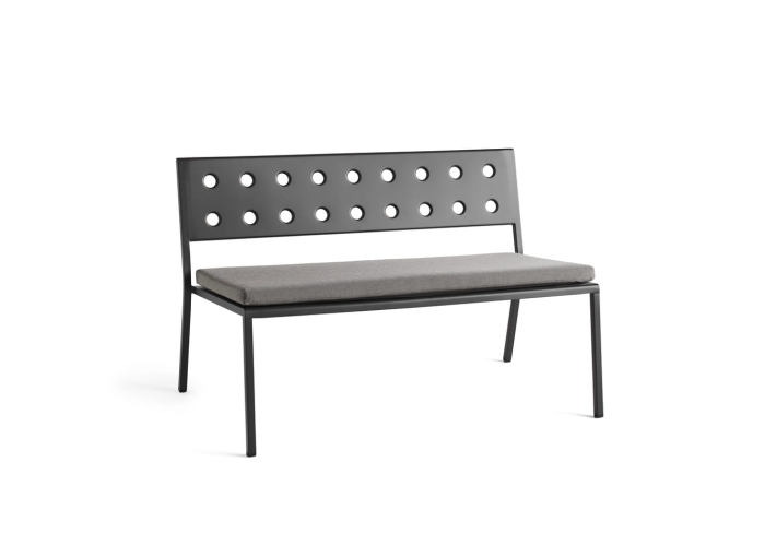 Balcony Lounge Bench Cushion black pepper textile_Balcony Lounge Bench anthracite powder coated steel.jpg