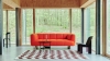 Quilton Lift 2 Seater Vidar 542 wb lacquered walnut base_Shift Kelim Rug W170xL240 burgundy_Shim Coffee Table dia54xH44 black.jpg