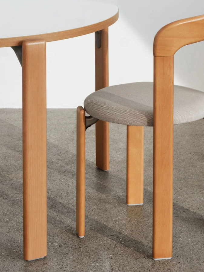 Rey Chair golden wb lacquer beech Steelcut Trio 213_Rey Dining Table ivory white laminate tabletop golden wb lacquer .jpg
