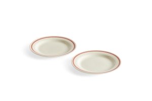 HAY talerze SOBREMESA PLATE 2 szt. czerwone 185