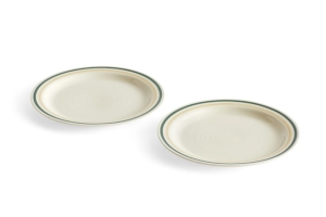 HAY talerze SOBREMESA  2 szt. zielono-piaskowe 245