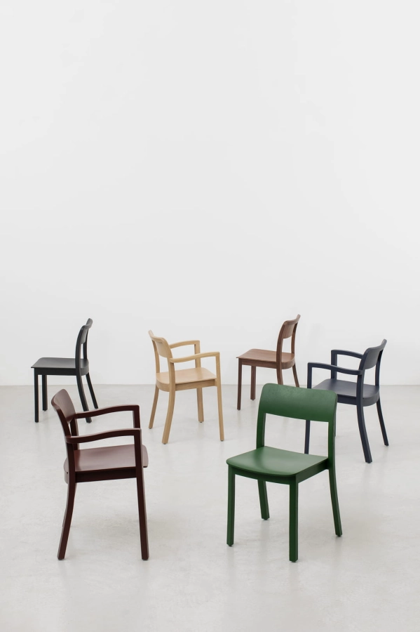 Pastis Armchair barn red_steel blue_wb lacquered ash_Pastis Chair pine green_black_walnut 01.jpg