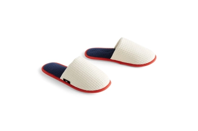 HAY kapcie WAFFLE SLIPPERS kremowe