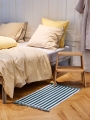 Butler_Stripes and Stripes Door Mat lavender field_Duo Bedlinen cappucino.jpg