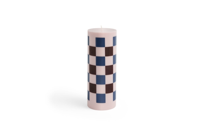 AB401-A603-AP90_Column Candle L light pink and bordeaux and black check.jpg