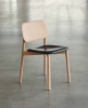 Soft Edge 60 Chair wb lacquer oak base Seat uph black Leather Sil0842.jpg