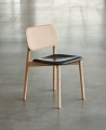 Soft Edge 60 Chair wb lacquer oak base Seat uph black Leather Sil0842.jpg