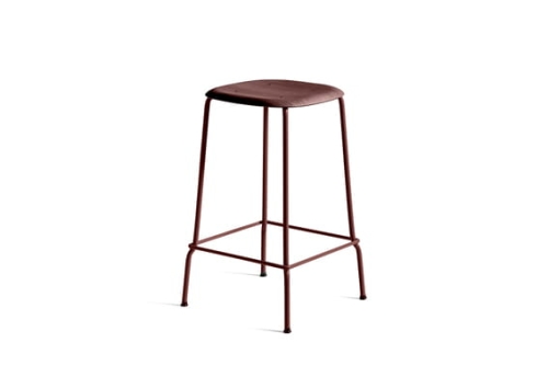 HAY stołek SOFT EDGE 80 LOW czerwony / czerwony