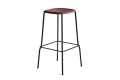AA463-A402-AA51-01UF_Soft Edge 80 Bar Stool High H75_Fall red wb lacquer oak seat_black powder coated steel base.jpg