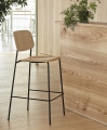 Soft Edge 90 Bar Stool wb lacquer oak seat and back black powder coated steel.jpg