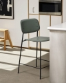 Soft Edge 90 Bar Stool dusty green wb lacquer oak seat black powder coated steel base.jpg