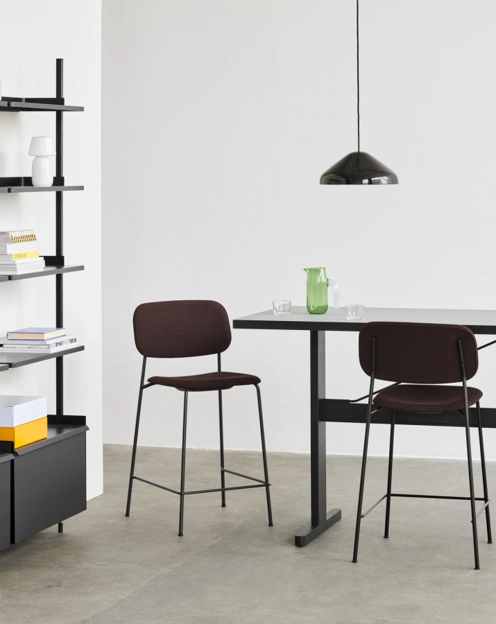 Soft Edge 91 Bar Stool H65 uph Remix 373_black powder coated base_Passerelle High Table_Pao Steel Pendant soft black 01.jpg