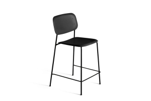 HAY krzesło barowe SOFT EDGE 95 HIGH czarny / czarny