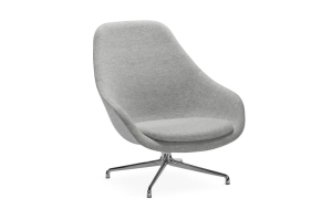 HAY fotel ABOUT A LOUNGE - AAL91 polerowane aluminium / wybrana tapicerka