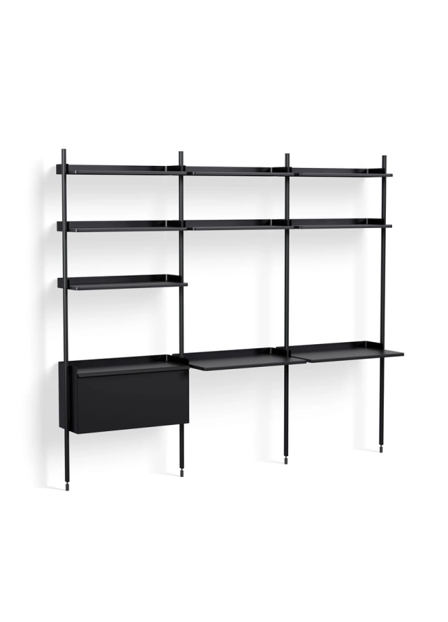AB851-B666-AI80_Pier System 13 PS black powder coated steel black anodised profiles.jpg