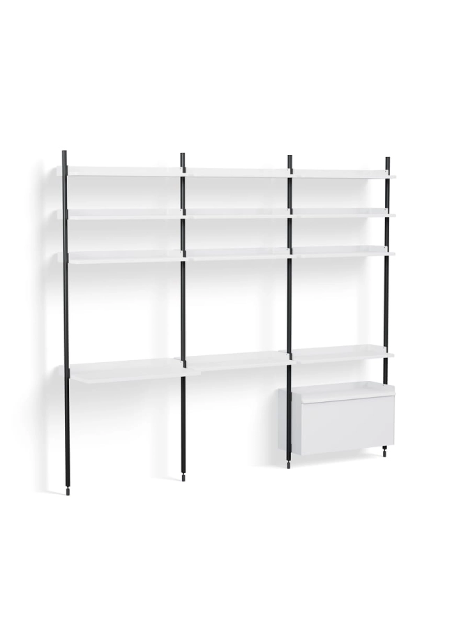 Pier System 23 PS white powder coated steel black anodised profiles.jpg