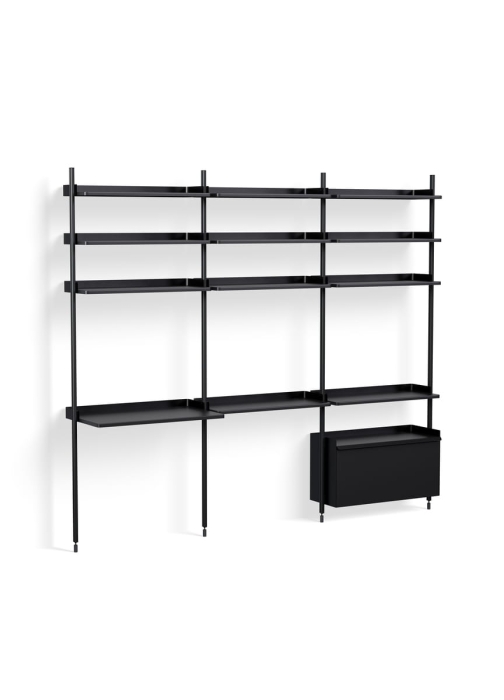 Pier System 23 PS black powder coated steel black anodised profiles.jpg