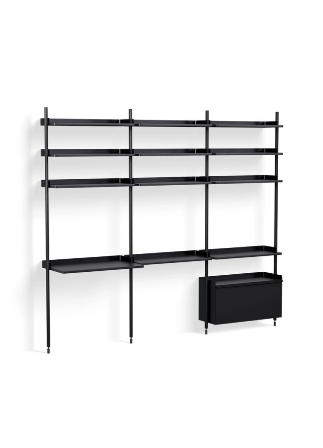 Pier System 23 PS black powder coated steel black anodised profiles.jpg