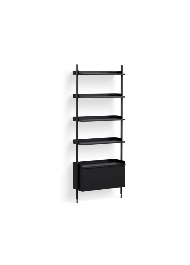 AB841-B666-AI80_Pier System 121 PS vlack powder coated steel black anodised profiles.jpg